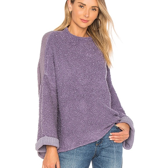 NEW NWT BLACK Free People Cuddle Up Sweater - Picture 1 of 7